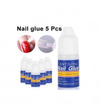Nail Art Adhesives Super Nail Glue for Nails Decoration Pack Of 5